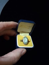 STERLING WEDGWOOD GREEN JASPER
