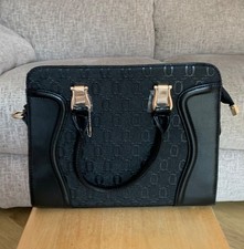 Black Handbag - Faux Leather