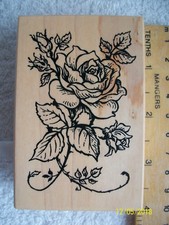 Psx rubber stamp rose medium - psx, stamp.