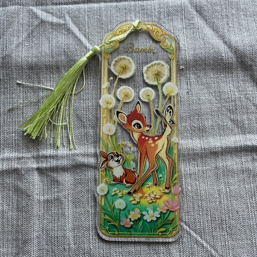 Bambi bookmark with tassels - bambi,