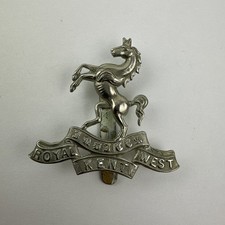 Second World War British Army Royal West Kent Cap Badge