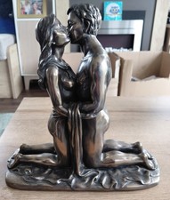 Crosa 2002 Erotic Nude figurine LOVE COUPLE bronze effect coldcast,