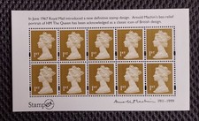 GB 2011 Arnold Machin Miniature Sheet Overprinted Stampex