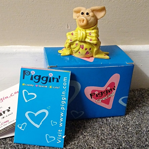 Piggin pig figurine ornament - piggin',