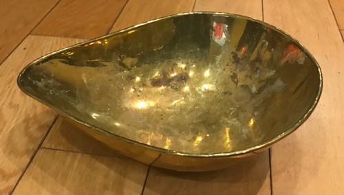 Brass scales pan - scoop, large