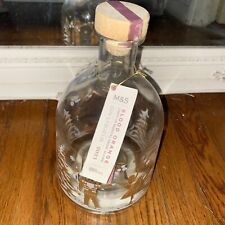 M & S Light Up Musical Snow Globe Empty Gin Bottle 1.5cl