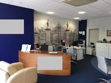 Custom made reception office desk with facility for branding/logo plate