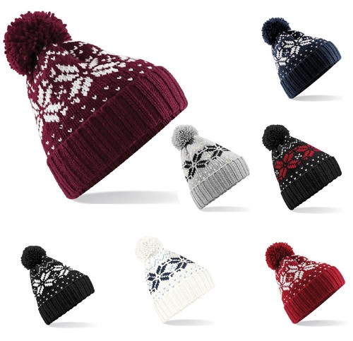 Fairisle bobble hat mens - hat,