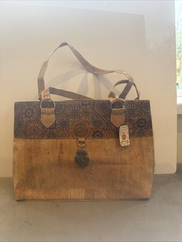 Women cork vegan wood handbag - women,