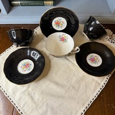 Adderley 3 Teacups And Saucer