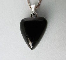 Small Whitby Jet Love Heart