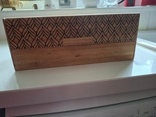 Pine wood bread box, lift up