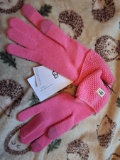 UGG Pink Bow Touch Screen Knit