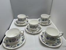 Set of 5 VINTAGE FLORAL DESIGN