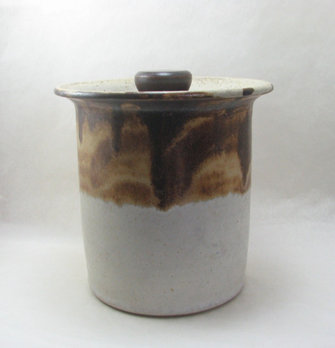 Studio pottery stoneware jar - pottery,