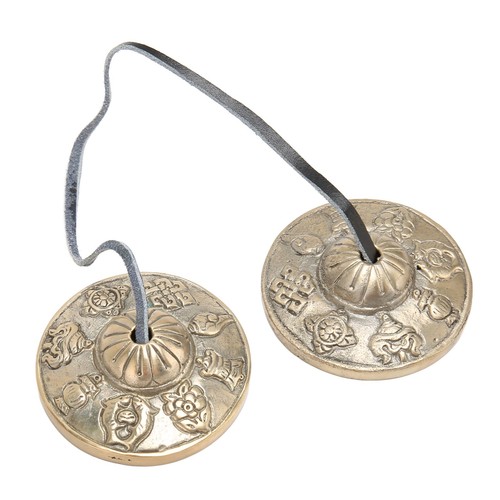 Tibetan cymbals auspicious - tibetan,