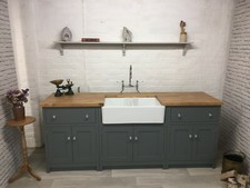 DeVOL Style Handmade Painted Kitchen | Solid Wood Belfast Sink Cabinet Unit