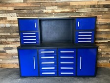 Large 7ft Double Modular Tool Storage System Combo - Garage Workshop Cabinet