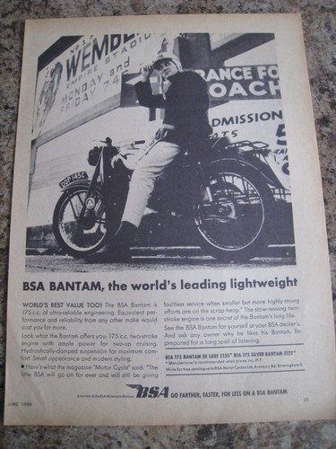 Bsa bantam 175 - bantam, de