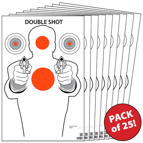 Shooting paper targets gun - 25,