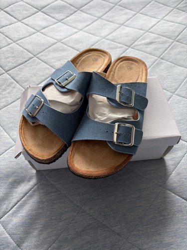 Brand buckle sandals colour - buckle,