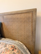 Feather and Green Rattan Bed