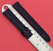 18mm Hirsch Snake Style  Black watch strap, Durable Quality