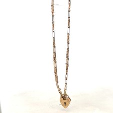 9ct yellow gold gate bracelet