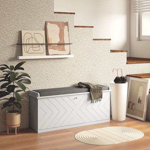Upholstered shoe bench - shoe, with