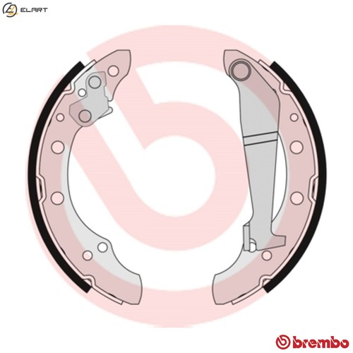 Brake shoe set 508 for - shoe, 85