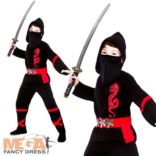 Samurai ninja boys fancy dress - ninja,