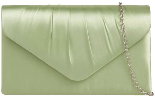 Green clutch bag ladies - green,