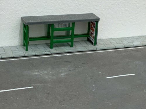 Bus shelter - shelter, (green)