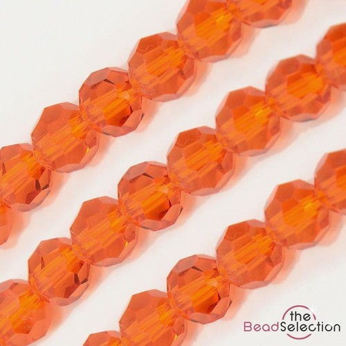 Faceted round crystal glass - crystal,