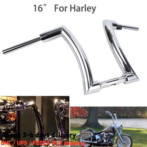 Chrome rise ape hanger - 16",