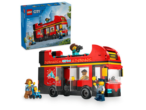 Lego city red double - city,