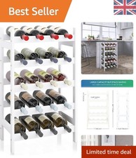 Space-Saving 20-Bottle Bamboo