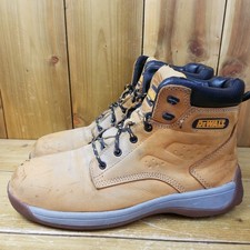 Dewalt Steel Toe Tan Leather Bolster Safety Boots Mens UK Size 10 EU 44