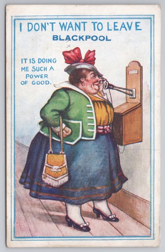 Comic lady weighing - comic, machine