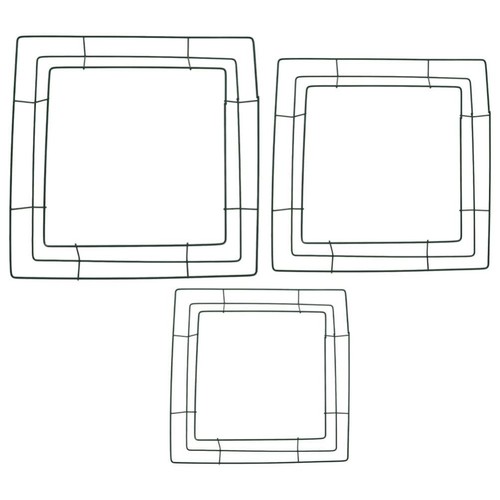 3pcs wreath frames diy square - wreath,