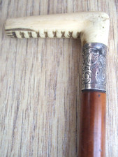 Side Saddle Crop~ Ornate Silver Ferrule~ Horn  Top~ Beautiful Showing Crop