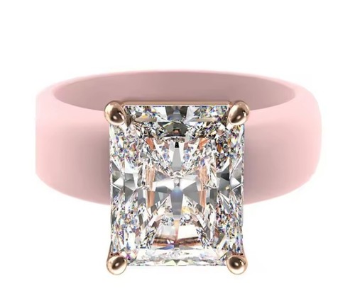 Silicone ring pink - ring, in
