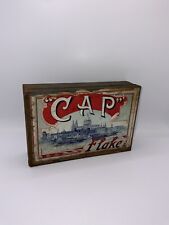 Unusual Cap Flake Tobacco Tin 