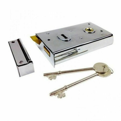 Steel rim sash lock latch - steel, /latch