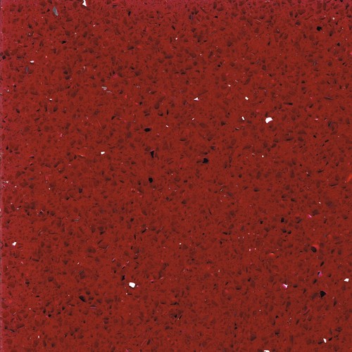 Red quartz granite - quartz, polished