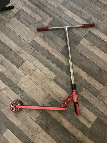 Red and sliver custom scooter - sliver,