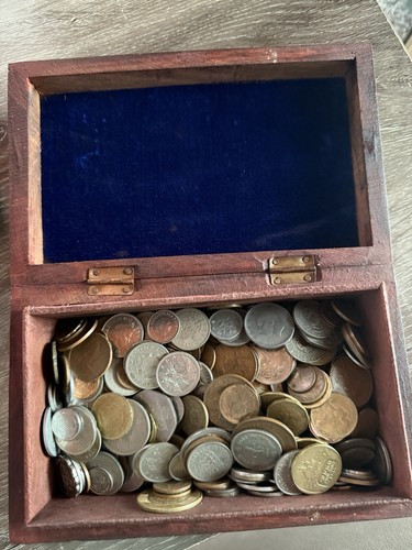 Vintage foreign coin - vintage,