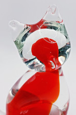 Murano? Glass cat figurine