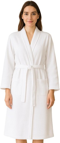 Women waffle bathrobe - women's,