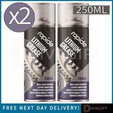 2 x LITHIUM GREASE SPRAY 250ML